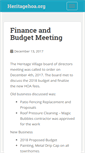 Mobile Screenshot of heritagehoa.org