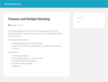 Tablet Screenshot of heritagehoa.org