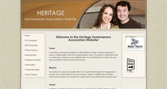 Desktop Screenshot of heritagehoa.net