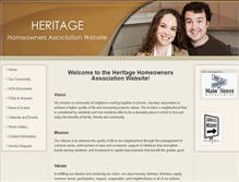 Tablet Screenshot of heritagehoa.net